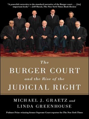 cover image of The Burger Court and the Rise of the Judicial Right